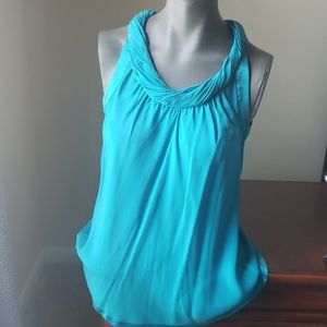 Silk turquoise top